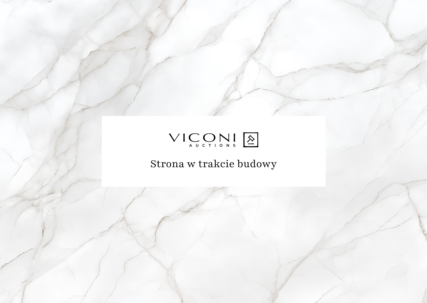 Viconi Auctions - Strona w trakcie budowy